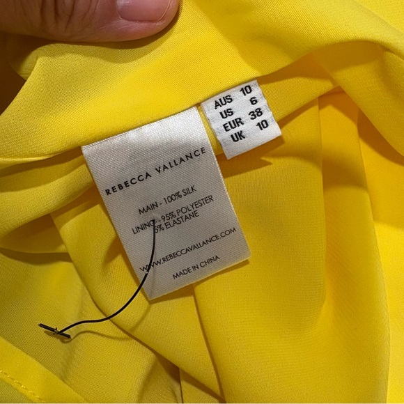 Rebecca Vallance New Izzy Tiered Ruched Silk Taffeta Mini Dress Size US 6 - Picture 14 of 16